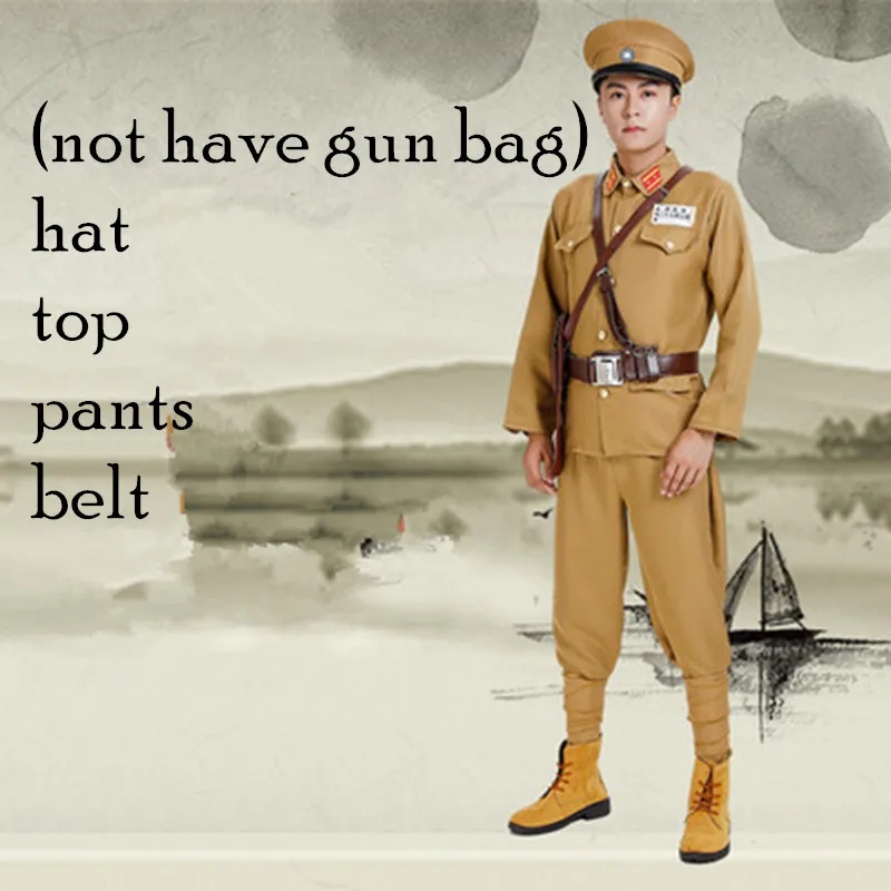 Kuomintang Cosplay Uniform Chinese Nationalistische Party Soldaat Officer Kostuums Historische Kleding Militaire Uniform Voor Halloween