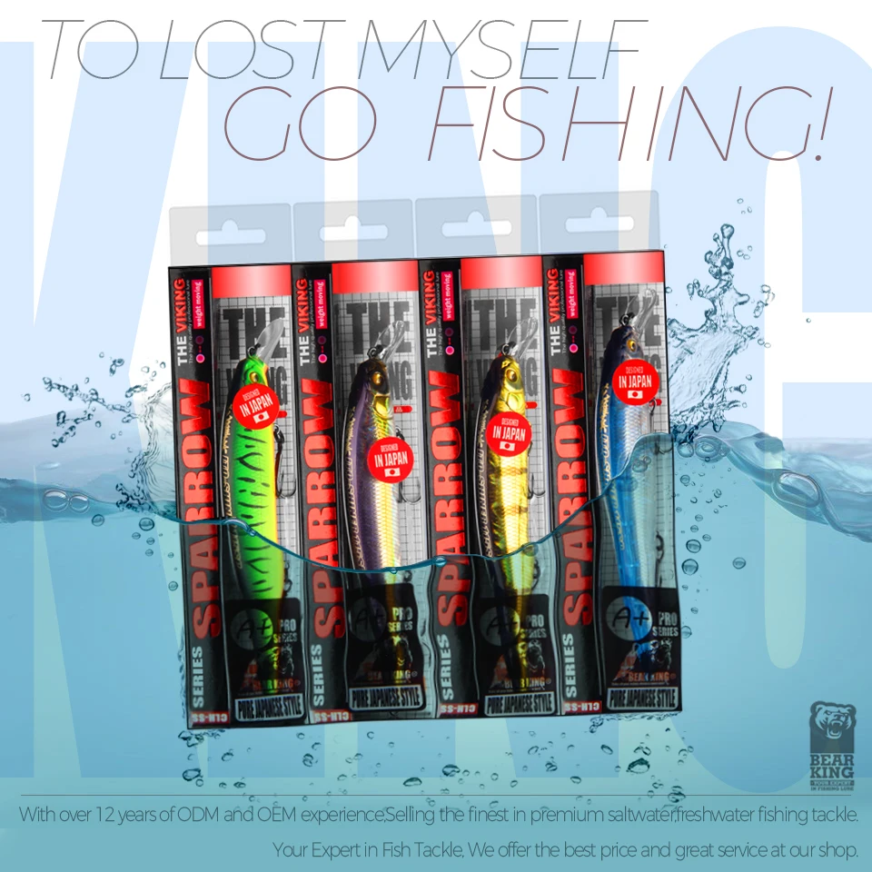 M114 BEARKING 115 mm 15 g Gewichtssystem Top Fishing Hard Lures Bait Minnow Crank Wobbler Qualität Tackle Haken – Detail 1