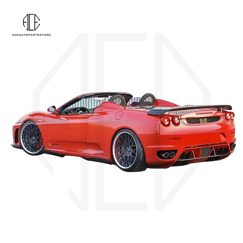 

Real Carbon Fiber Front Lip Rear Diffuser Side Skirts Spoiler For Ferrari F430 Coupe Spider Body Kit HM Style