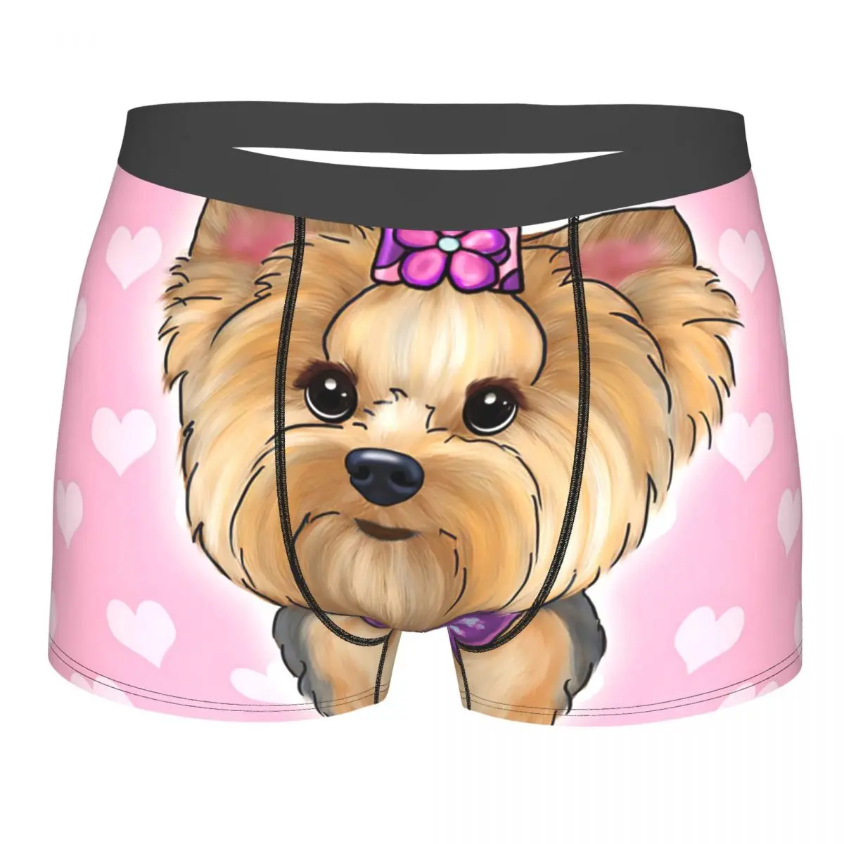 

Yorkshire Terrier Dog Underpants Breathbale Panties Male Underwear Print Shorts Boxer Briefs