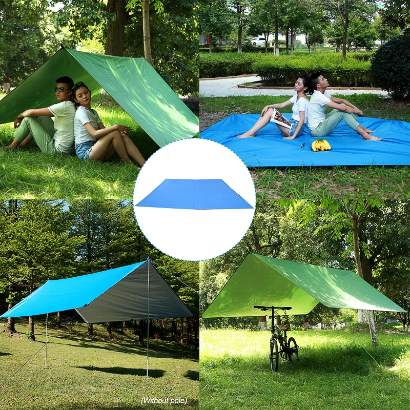 3x3M Beach Sun Shelter Tarp Waterproof Tent Shade Ultralight UV Garden Awning