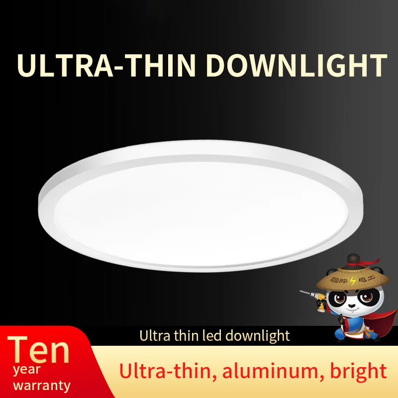 LED Downlight Round Ultra Thin LED Panel Light AC220V 6W 8W 15W 20W LED Ceiling Recessed Light For Indoor Bathroom Illuminate