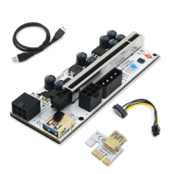 PCIE Riser 010 USB 3.0 Cabo Riser For Video Card VER010-X Riser PCI Express X16 Extender Riser Card For BTC Bitcoin Miner Mining