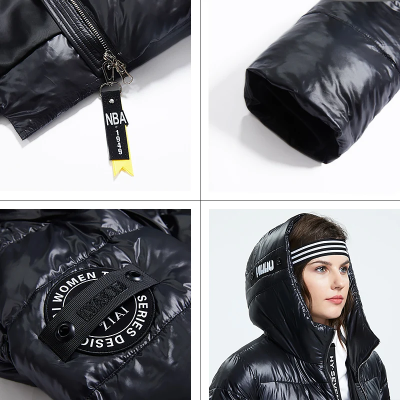 Astrid 2022 Winter new arrival down jacket women with a hood fashion style color black long winter for women AR-3037