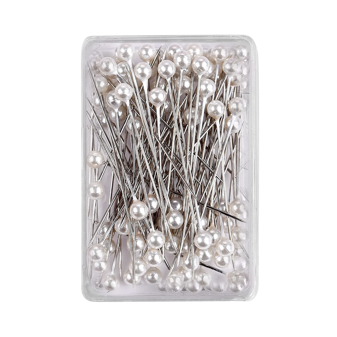 100 stks/doos 38 cm Kleurrijke Ronde Parel Hoofd Naalden Stitch Rechte Push Naaispelden Voor Kleermakerij DIY Naaien Gereedschap Positionering
