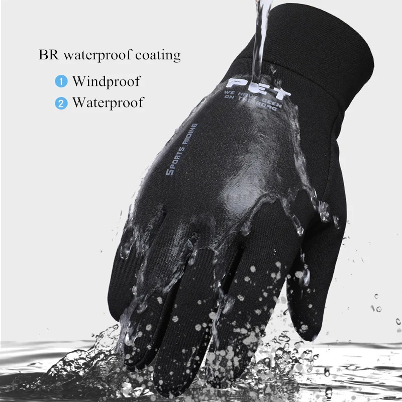 Youpin Winter Gloves Thermal Warm Waterproof Windproof Outdoor Anti-slip Sports Cycling Full Finger Touch Screen Glove Unisex
