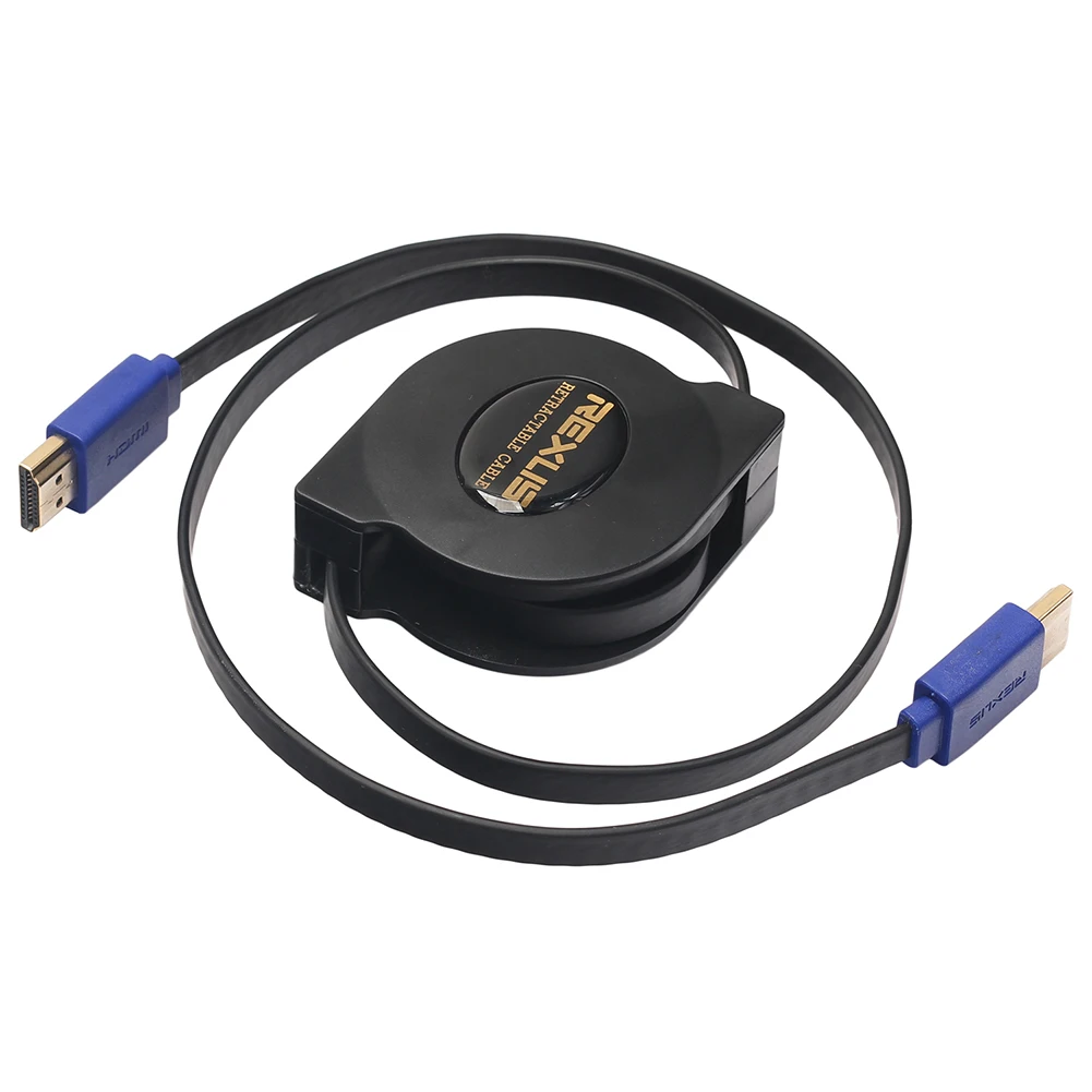 Retractable Pure Cable Version 1.4 HD Support 1080P 3D 1M/1.8M image 2