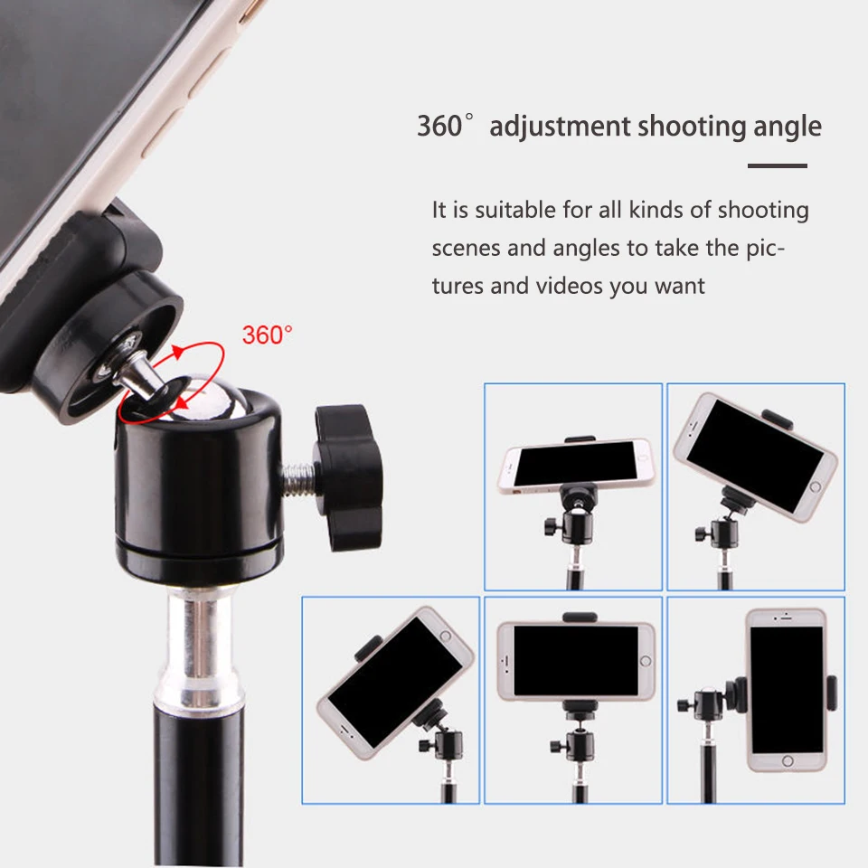 210cm Tripod for Mobile Phone Tripe for Mobile Smartphone Tripod for Phone Cellular Tripodes for Camera Iphone Xiaomi Cell Phone