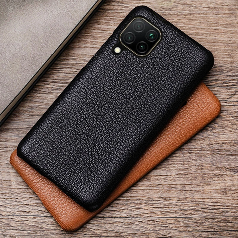 Genuine Leather Phone Case For Huawei P20 P30 P40 Lite 5G P50 Mate 20X 30 40 RS 40 Pro Plus Luxury Natural Goat Skin Cover