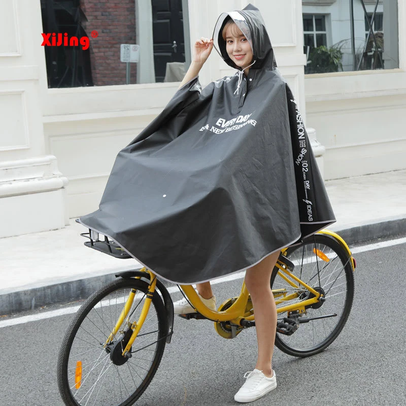 Hohe qualität Mens Womens Radfahren Fahrrad Fahrrad Regenmantel Regen Cape Poncho Mit Kapuze Winddicht Regen Mantel Mobilität Roller Abdeckung