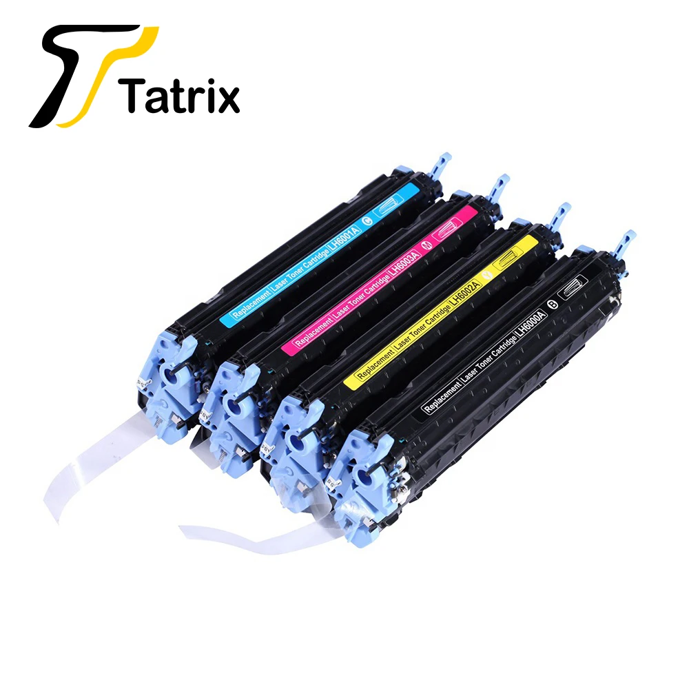 Tatrix Premium Remanufactured Laser Color Toner Cartridge Q6000A Q6001A Q6002A Q6003A 124A for HP Laserjet 1600 2600n CM1015