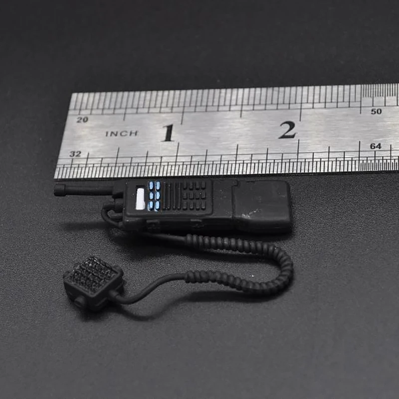 1/6 Model żołnierza SWAT Strażak Domofon Transceiver Walkie Talkie Sprzęt komunikacyjny dla 12-calowej figurki akcji Rekwizyty sceniczne