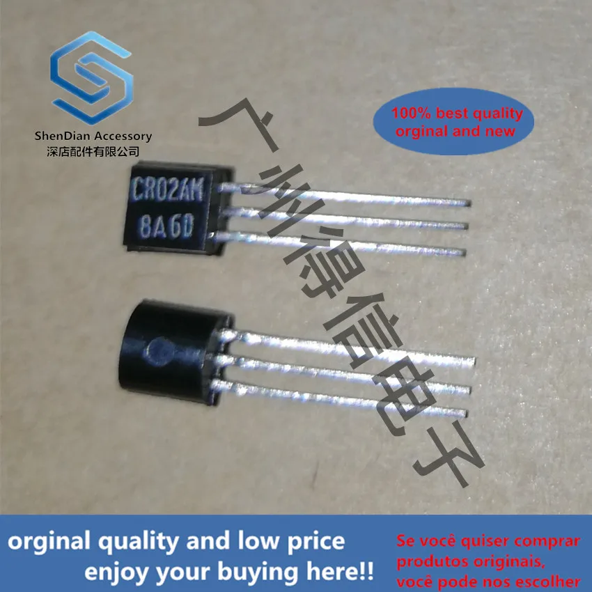 10pcs 100% orginal new CR02AM-8 CR02 TO-92 Thyristor Low Power Use real photo