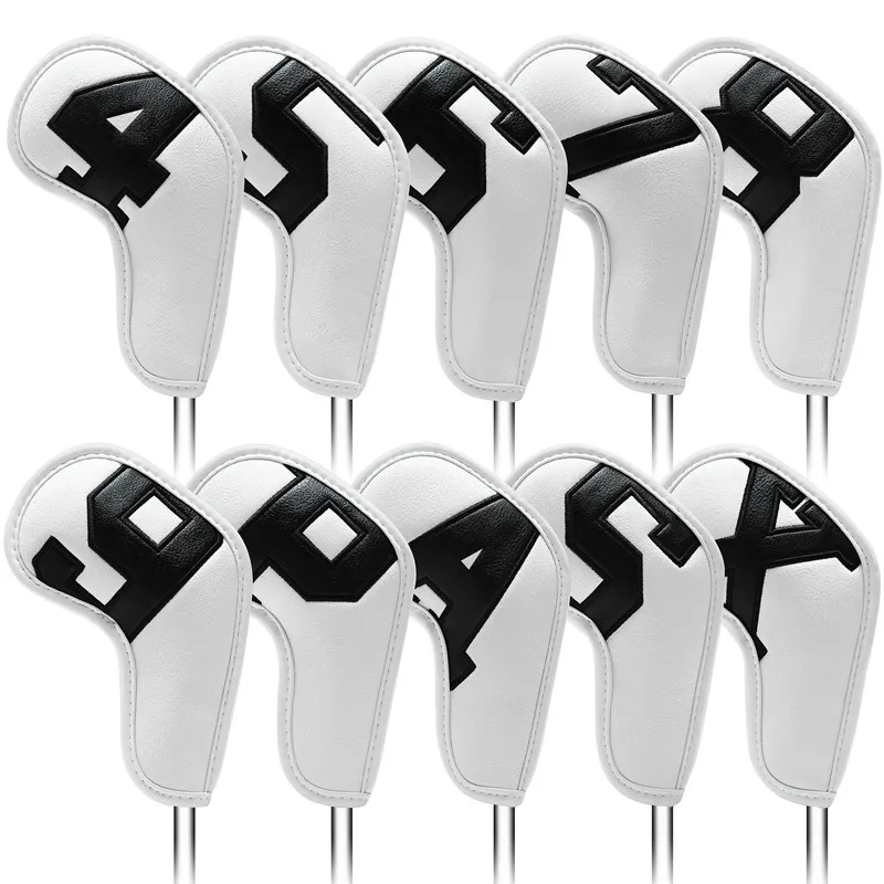 High-end golf iron head cover Iron head cover Wedge cover 4-9 ASPX 10pcs, 6 colors