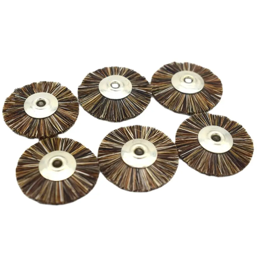 50pcs 22mm Soft Hair Wheel Brush Jewelry Abrasive Brushes For Drill Rotary Grinding Tools Dremel Accessories