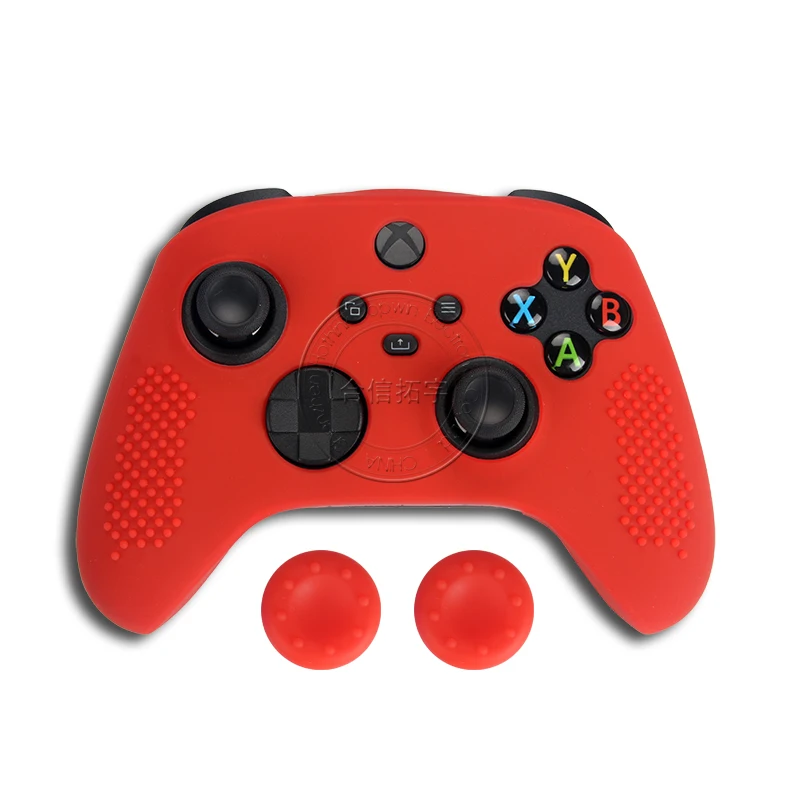 HOTHINK 1 Buah Casing Silikon untuk XBOX Seri X S Pengendali Antiselip Penutup Kulit Lunak untuk XBOX SX SS
