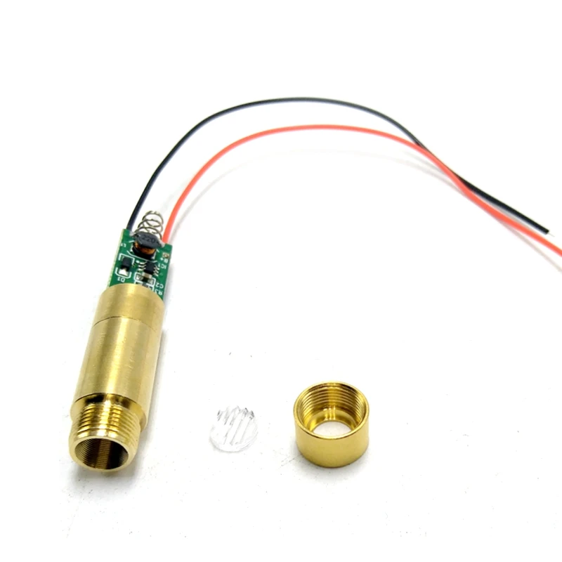 مختبر صناعي APC 450nm 100mw وحدة خط ليزر ديود أزرق نقي 12x35 مللي متر مبيت نحاسي 3.7 فولت-4.2 فولت