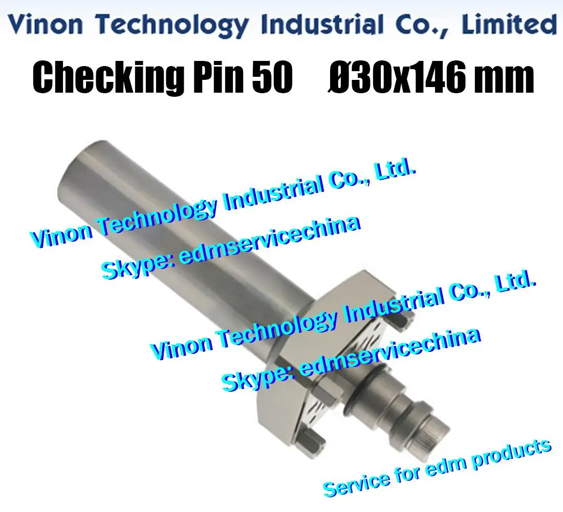 Checking Pin 50 for chuck alignment ER-010723 Ø30x146mm,ITS Measuring device.Alignment of radial, axial and angular position