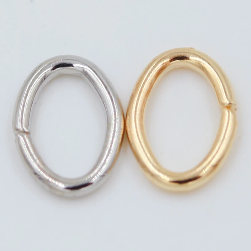300pcs 500pcs 4 5 7mm Oval Jump Rings Split Rings Connectors For Diy Jewelry Finding Making Open Metal Rings Wholesale Supplies