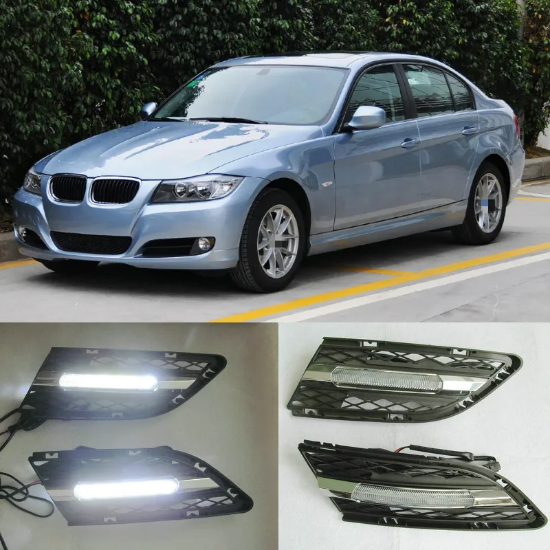 2pcs LED DRL Day Running Lamp and Lights Fog Lamp Driving Day Light For BMW 3 Series E90 E90LCI 320i 325i 328i xDrive 2009-2012