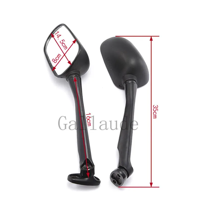 Motorcycle Rearview Mirror Racing Sport Bike Long Rod Side Mirrors For HONDA CBR600 CBR600RR CBR1000 CBR1000RR