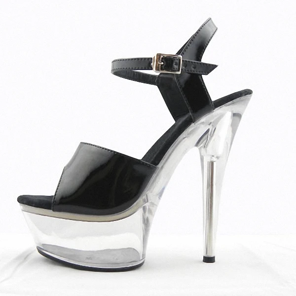 The same style 15cm high heel sandals, model T catwalk shoes, thick waterproof platform Dance Shoes