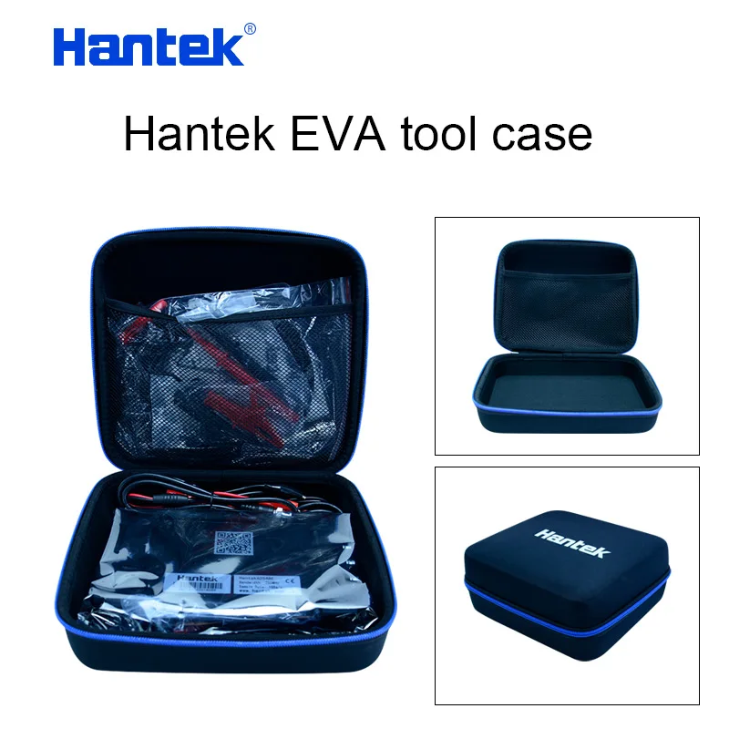 Hantek EVA Tool Case  For Hanteck 6254BE Oscilloscope High Protection Pouch Bag 23*18*8*CM High Capacity  Mesh Pocket EVA Bag