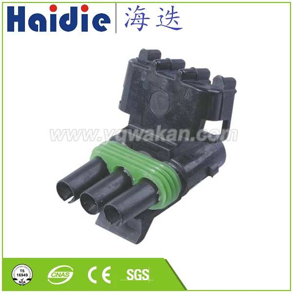 

Free shipping 5sets 3pin delphi 2.5 series automotive wiring plug electric scooter cable wire harness cable connector 12015793