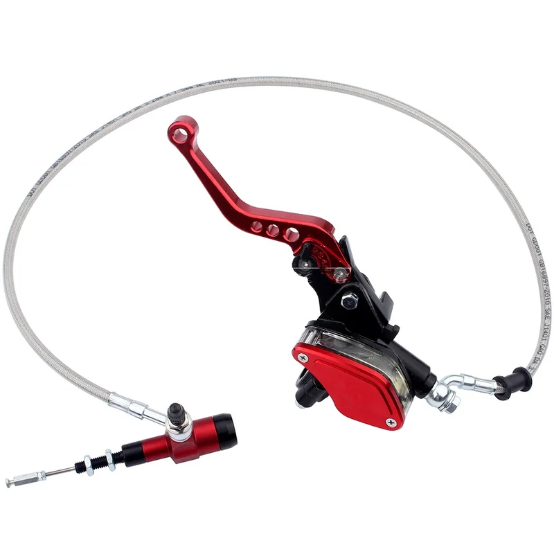 

Motorcycle accessories 22mm (7/8in ) Red 900mm Line Hydraulic Clutch Handle Lever Master Cylinder 125CC-250CC Vertical Engine