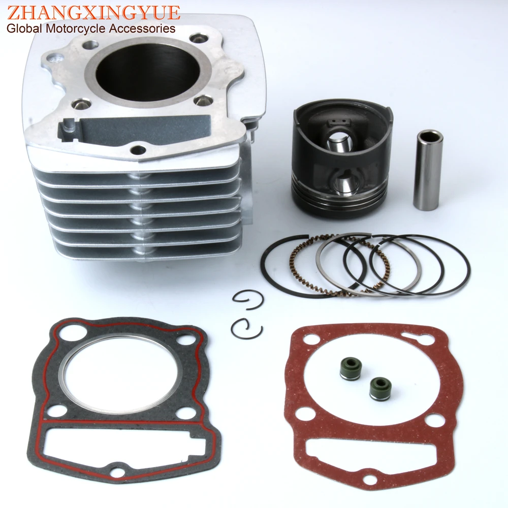 Motorcycle 56.5mm Cylinder Kit for Honda CB125S CL125S SL125 XL125 CB CL SL XL 125cc 124CM3 Engine 4-Stroke