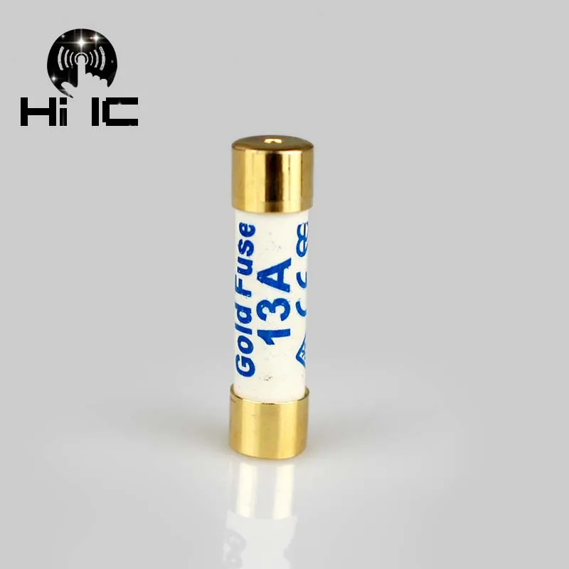 1PCS 6*25MM 13A HIFI Silver alloy Fuse /Nano Fuse CD Audio Amplifier Tube Amp Fuse  250VT Slow Blow Fuse British Standard UK