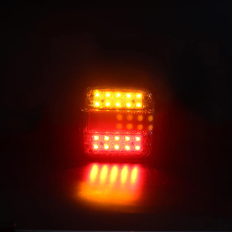 1/2Pcs 12V Samochodowe tylne światło przyczepy samochodowej Samochodowe 20 LED Tylne światło tylne Kierunkowskaz Tylne lampy Wodoodporne części tylne — zdjęcie 7