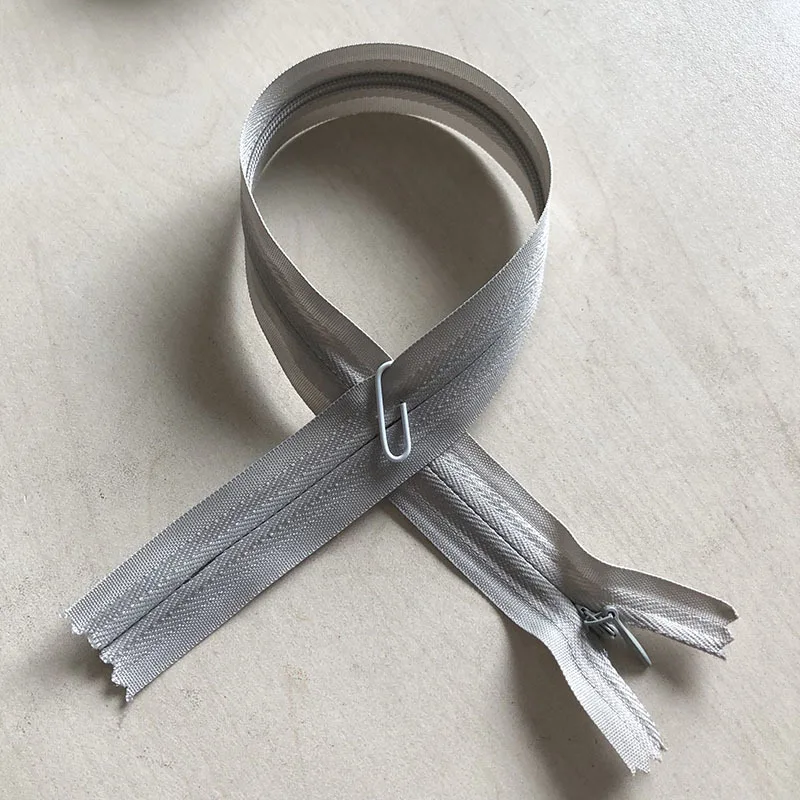10 stuks 6 inch-24 inch (15 cm-60 cm) onzichtbare ritsen nylon spiraalritsen voor kleermaker naaien ambachten bulkritsen pull charms 25 kleur