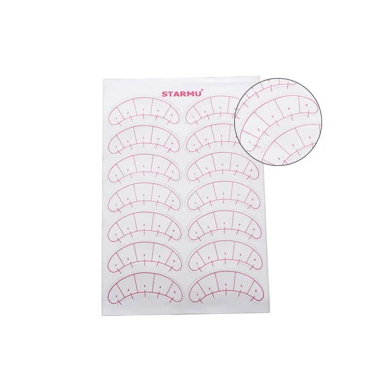 10 PCS/PACK Paper Patches 3D Eyelash Under Eye Pads Lash Eyelash Extension Practice Eye Tips Sticker