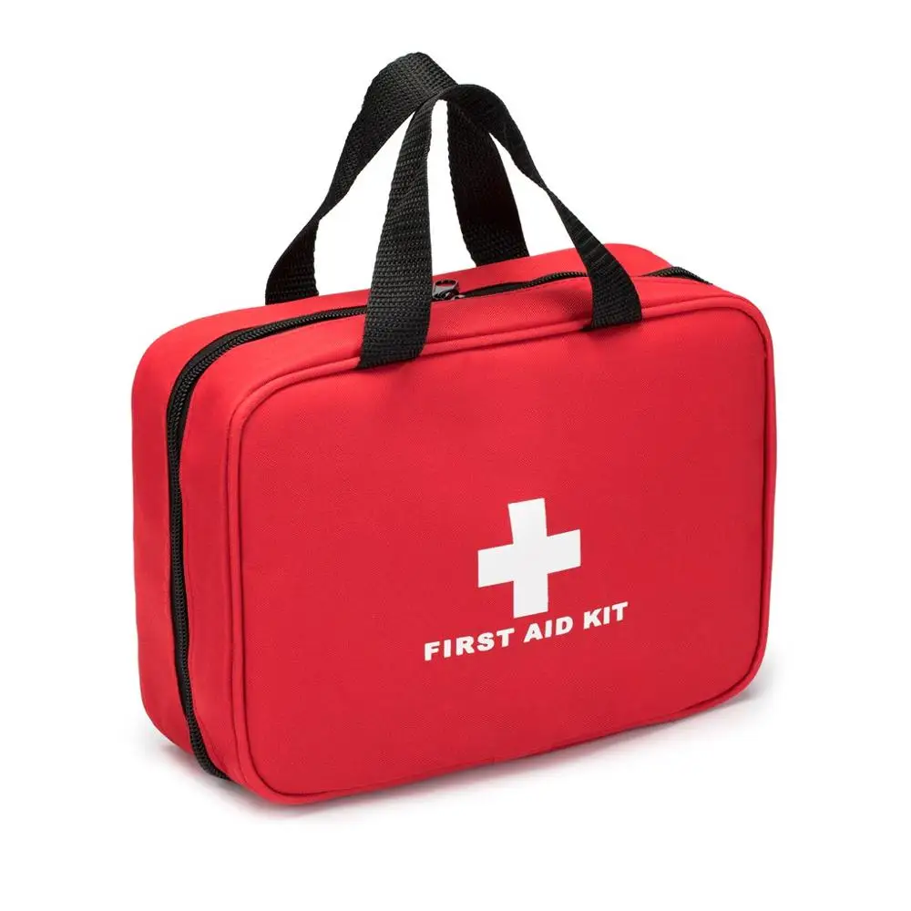 Kit de primeros auxilios vacío, bolsa de almacenamiento médica, bolsa de primeros auxilios compacta y ligera para emergencia en casa, oficina, coche, senderismo al aire libre