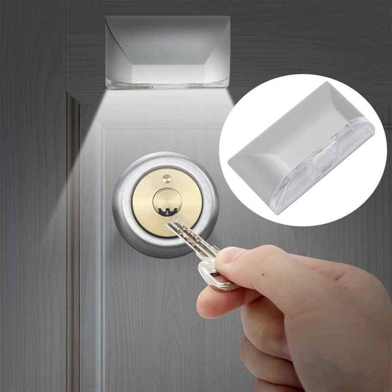 

Home Infrared PIR Keyhole Light Auto ON/OFF Detector Door Lock Light Wireless Night Lamp For Stairs Warehouse Cupboard Wardrobe