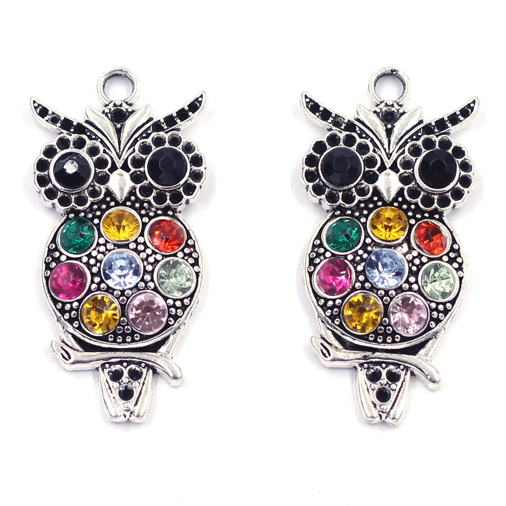 20g Pendants Owl Peacock Hawk Birds Animal For Charms Necklaces Jewelry DIY Making Findings