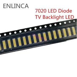 50-100pcs SMD LED 6V 1W/3V 1W Cold White 7020 LED Diode LCD Back light Lighting Television Backlit Back-light LED TV Backlight