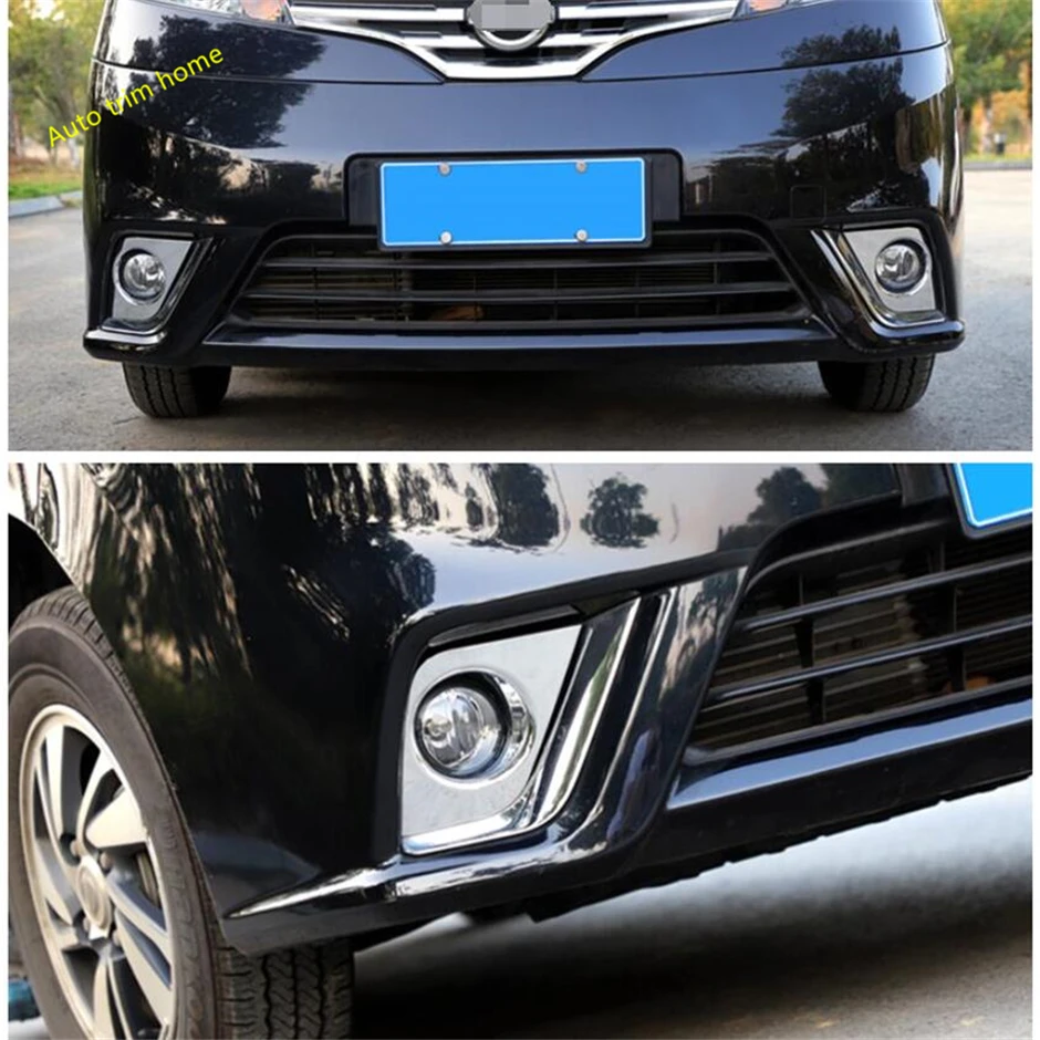 

Lapetus Chrome Shiny Front Fog Lights Lamps Frame Cover Trim Fit For Nissan NV200 / Evalia 2015 - 2019 ABS / Auto Accessories