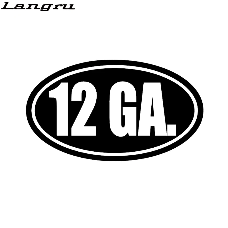 

Langru 15.3cm*8.7cm Funny 12 Gauge Vinyl Motorcycle Car Sticker Vinyl Decal Accessories Jdm
