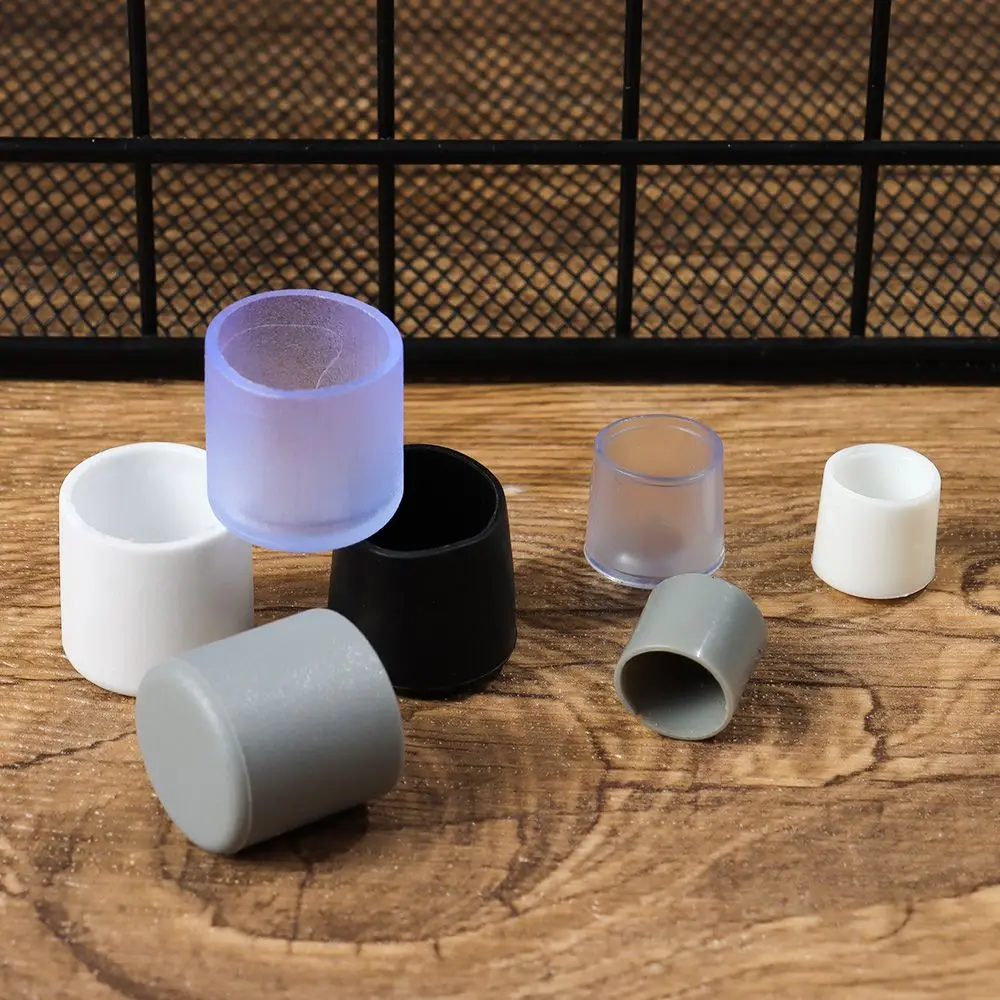 10 قطعة كرسي الساق قبعات قواعد مطاطية حامي منصات غطاء الأنابيب البلاستيكية طاولة أثاث مقابس ثقب غطاء غبار الأثاث التسوية قدم