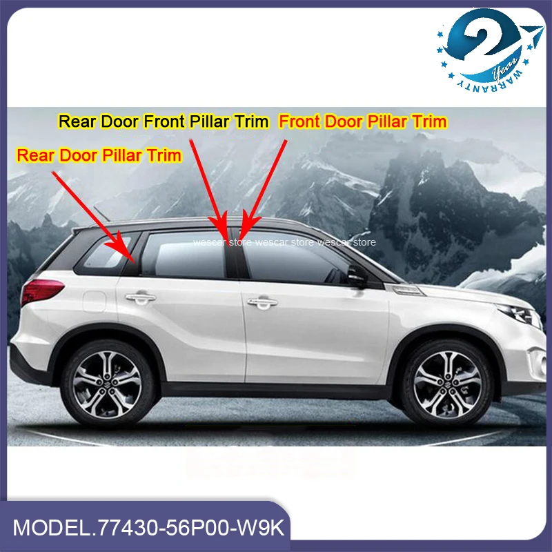 New Genuine OEM Parts Auto Rear Door Pillar Trim For Suzuki New Vitara 2016 2017 2018 2019 2020