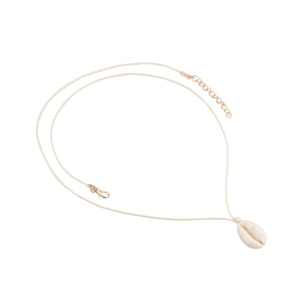 Charm shell necklace Jewelry Lady Handmade Shell Clavicle Necklace Seashell Choker Bohemian Vaction Style Femme Elegant Necklace