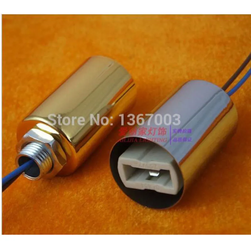 2pcs 10pcs G9 Socket Ceramic Base With 0.3mm2  20cm Wire Light Holder Chrome Gold Color Lamp Cup Lighting Accessories