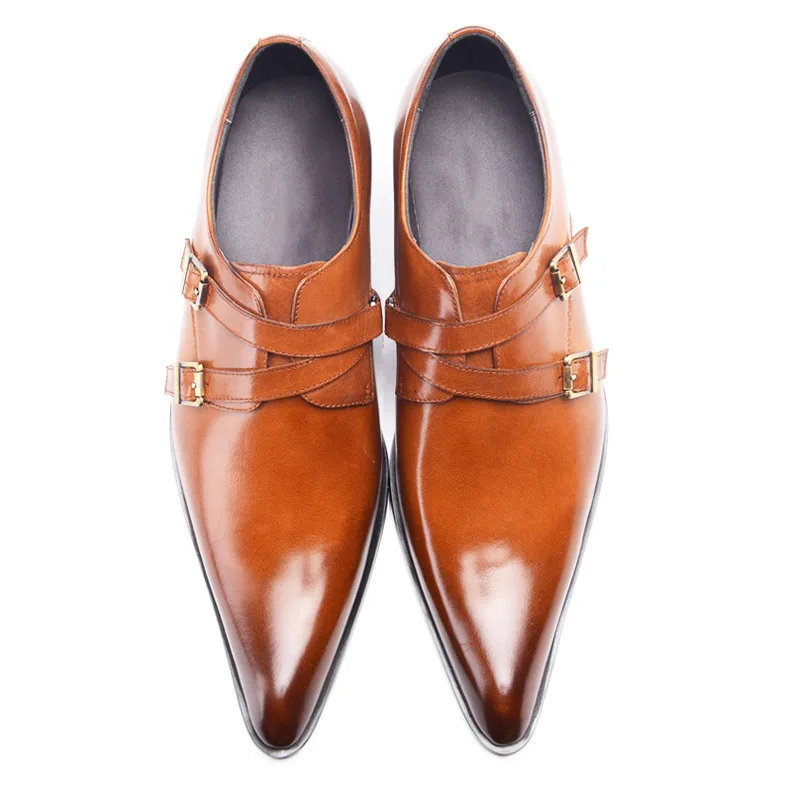 Italian Men Oxford Shoes Genuine Leather Men Dress Shoes Plus Size Office Business Wedding Formal Shoes Men