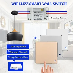 433Mhz Wireless Smart Switch 1/2/3 Gang  Rf  Receiver Module AC110V 220V Control Home Light  Wall Panel Lamp 86 Transmitter