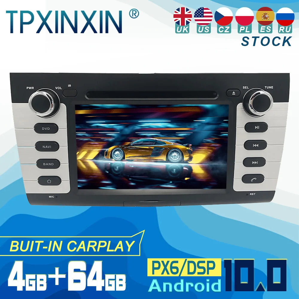 For Suzuki Swift 2004-2006 Android 10 Carplay Radio Player Car GPS Navigation Head Unit Car Stereo CD DVD WIFI DSP BT
