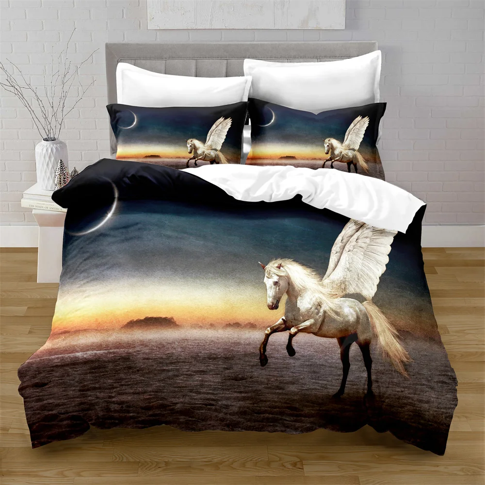 Home Textiles Printed Bedding Quilt Cover & Pillowcase 2/3PCS US/AE/UE Full Size queen bedding set