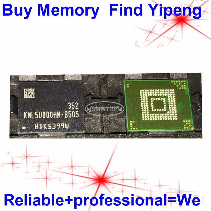 

KML5U000HM-B505 153FBGA EMCP 4+4 4GB RPMB clean empty data Memory Flash KML5U000HM