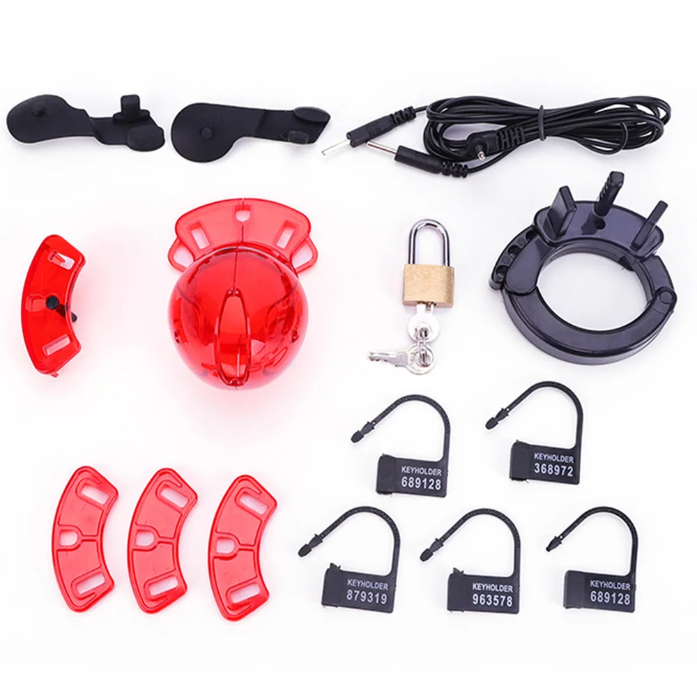 Electro Shock CB6000 Chastity Cage Ball Stretcher,Electro Shock Cock Cage,Scrotum Sleeve,Bdsm Penis Lock Ring Male Chastity Belt